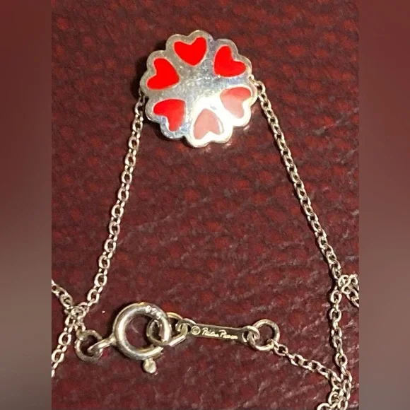 Tiffany Paloma Picasso Crown Of Hearts  Necklace . - Picture 13 of 16